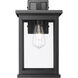 Bowton II 1 Light 15.38 inch Powder Coated Black Outdoor Wall Sconce